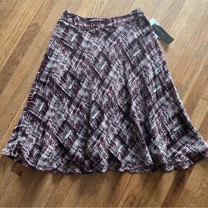Jones New York Collection Skirt Lyons Multi Lightweight Wool Size 4